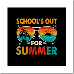 Schools Out For Summer Last Day Of School Teacher Posters and Art